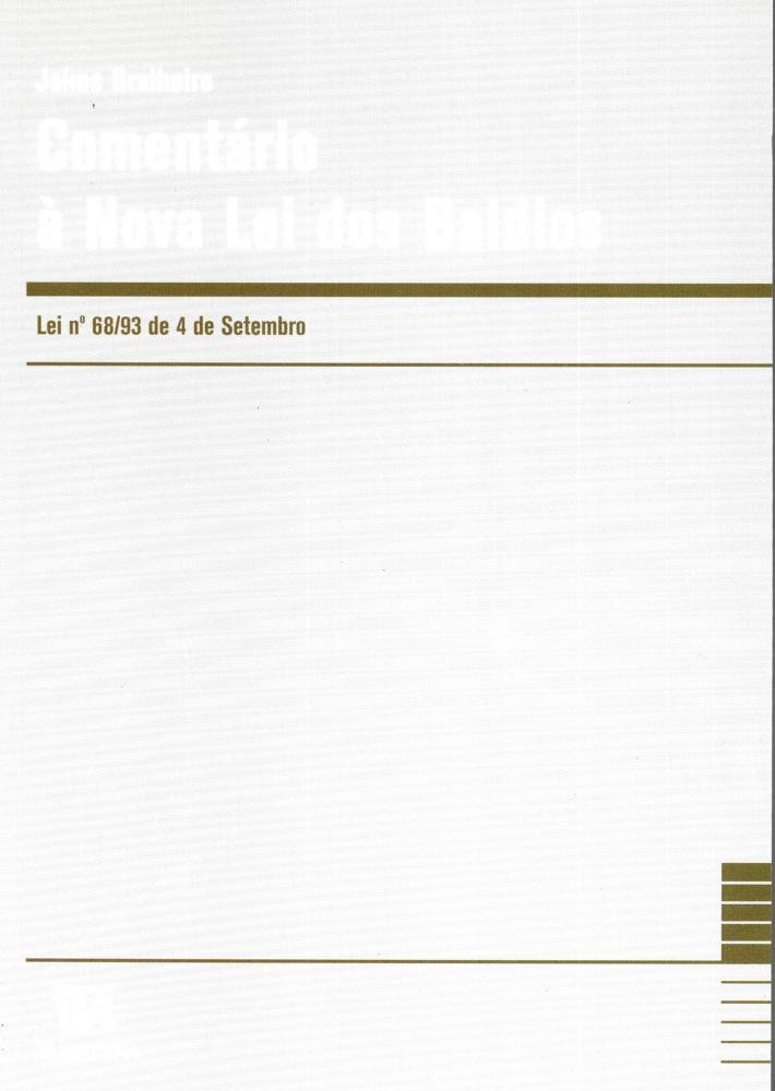 Comentário à nova lei dos baldios